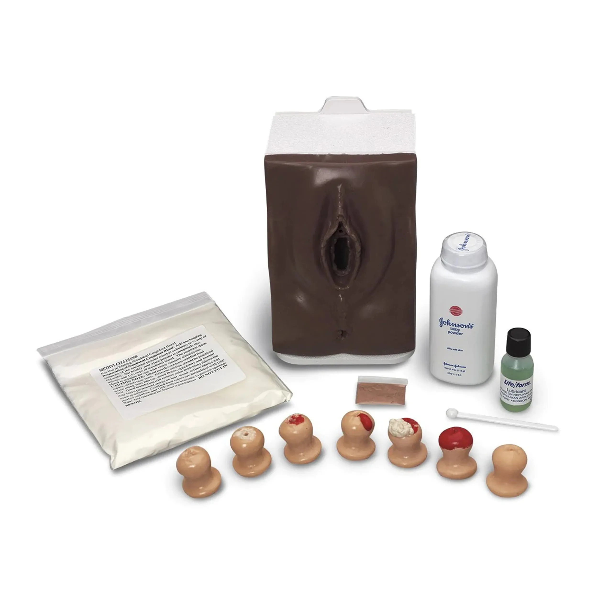 Cervical Exam and Pap Smear Test Trainer, Dark