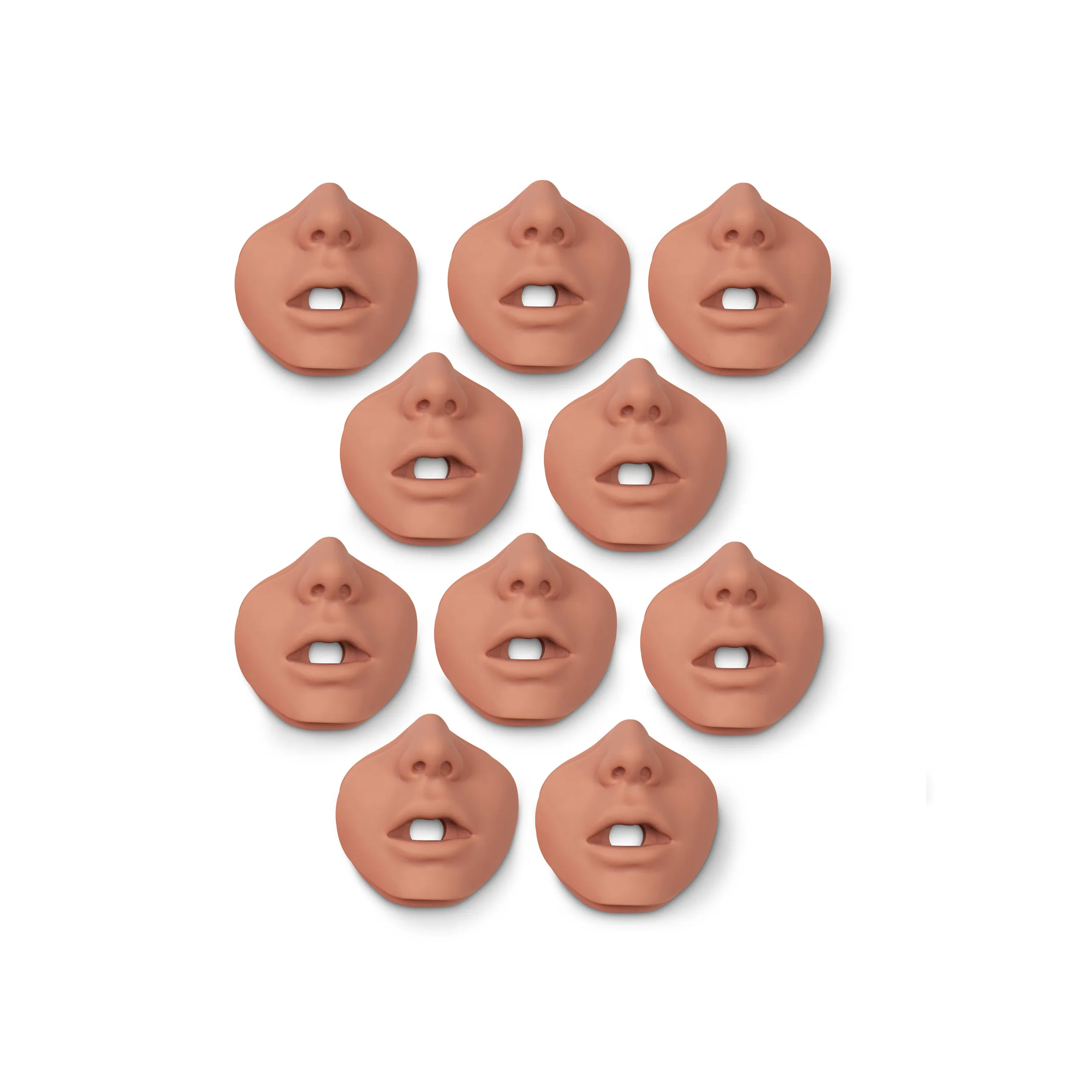 Brad™ Junior CPR Manikin – Replacement Mouth/Nose Pieces (10 Pack), Light