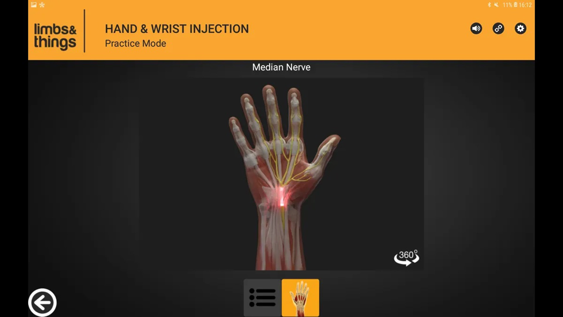 Hand & Wrist Injection Trainer, Light (With Tablet)
