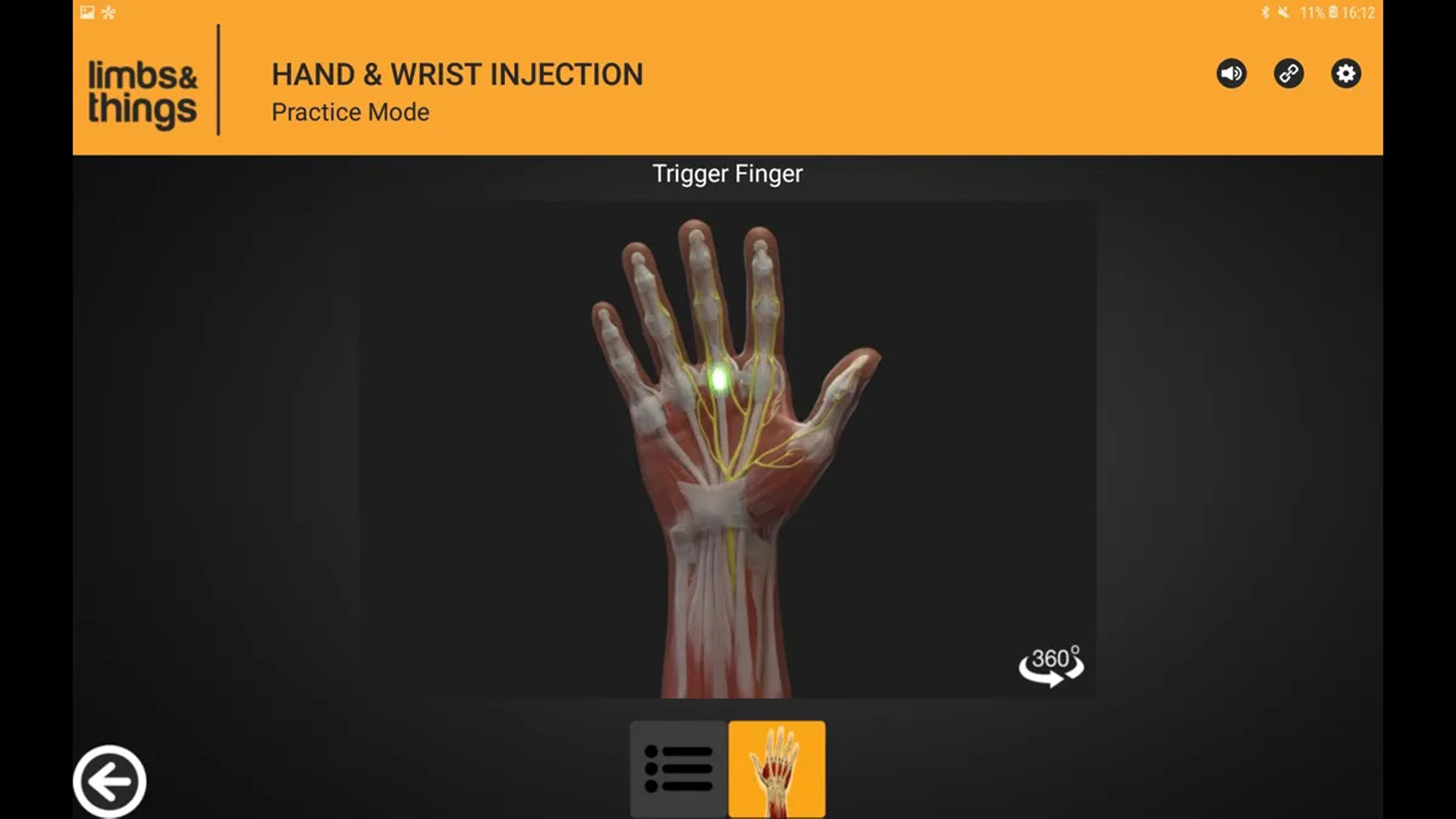 Hand & Wrist Injection Trainer, Light (With Tablet)