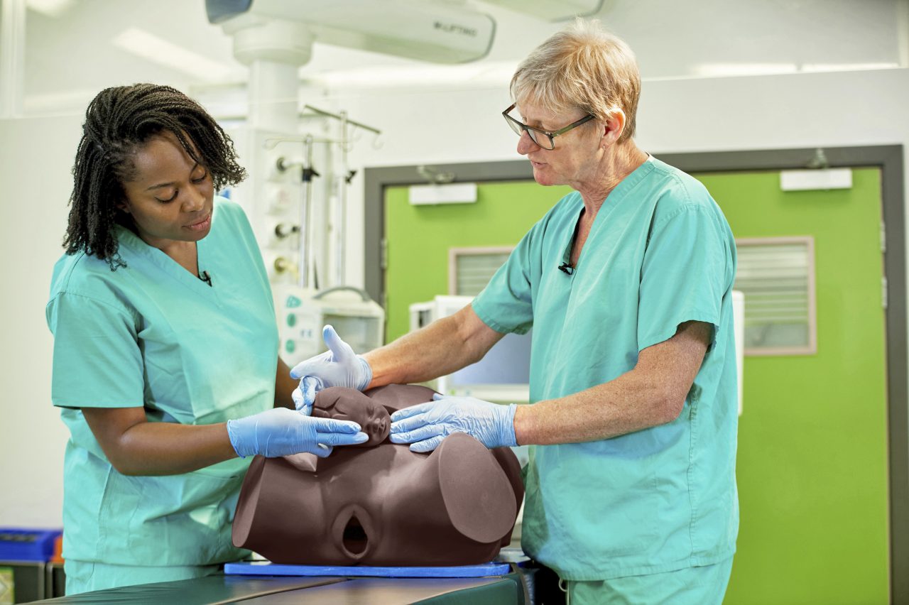 Debra Enhanced® - Impacted Fetal Head Simulator, Dark