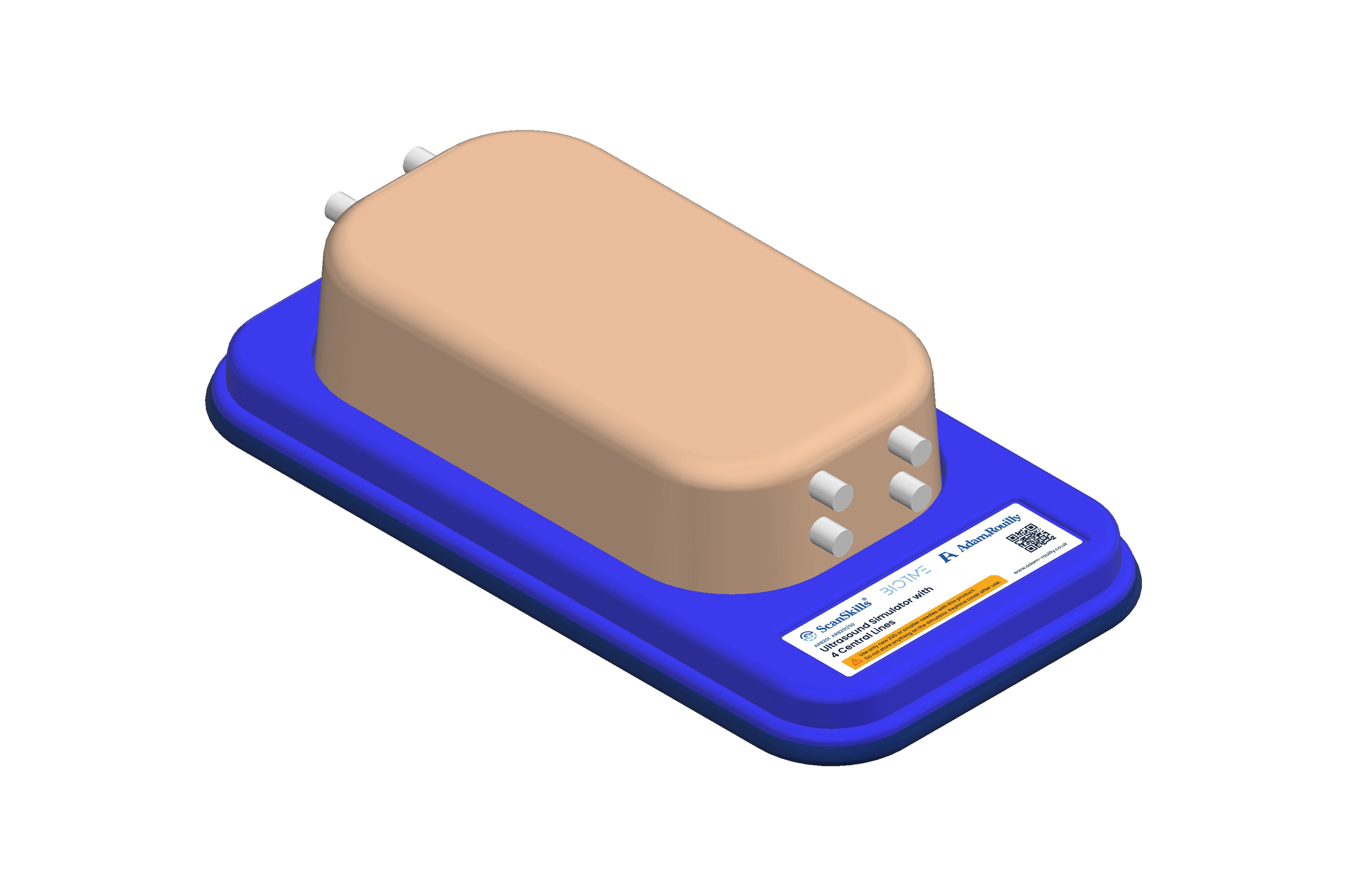 Ultrasound Simulator with 4 Central Lines, Light