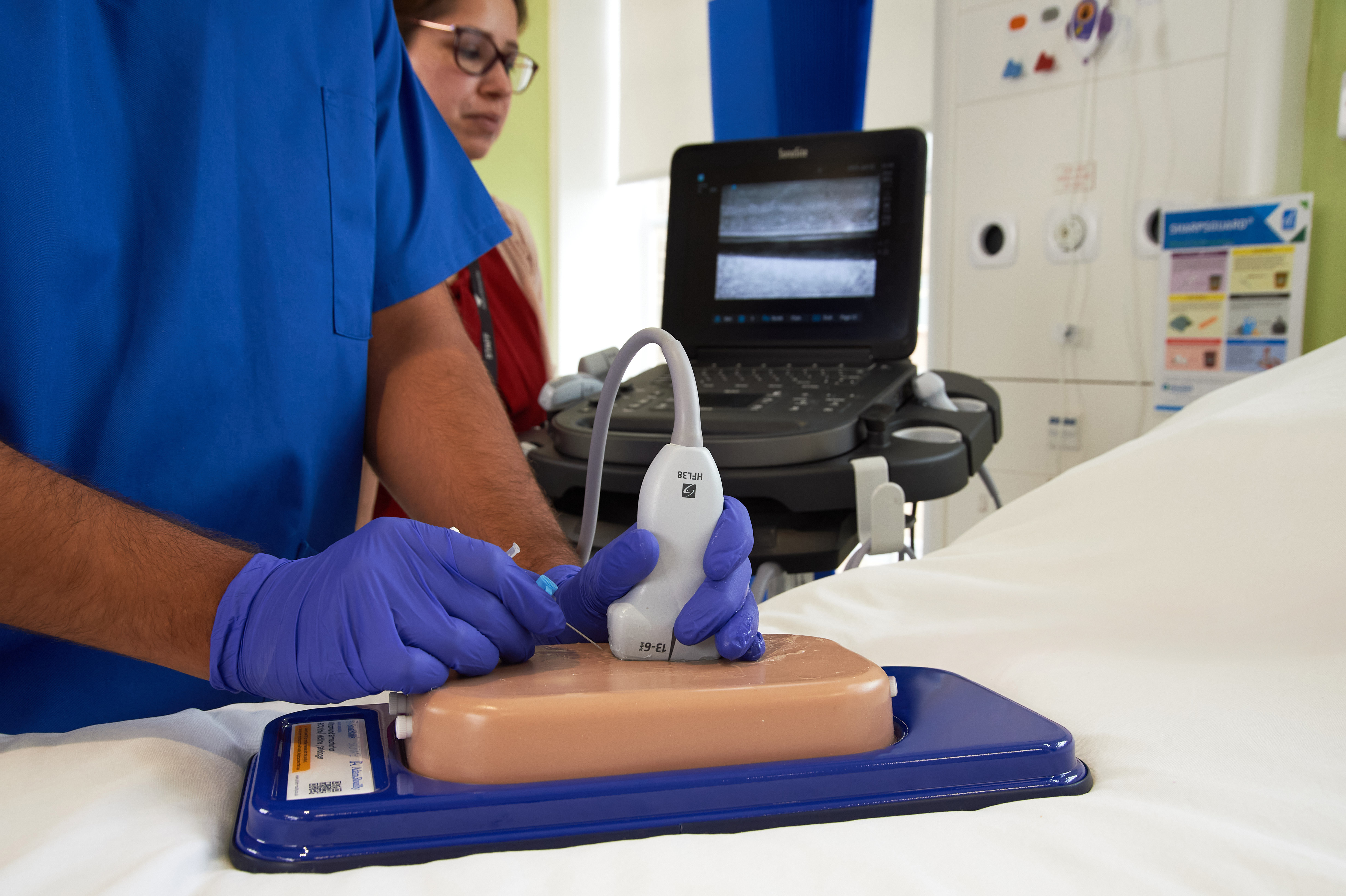 Ultrasound Simulator with 4 Central Lines, Light