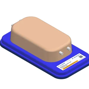 Ultrasound Simulator with 2 Central Lines, Light