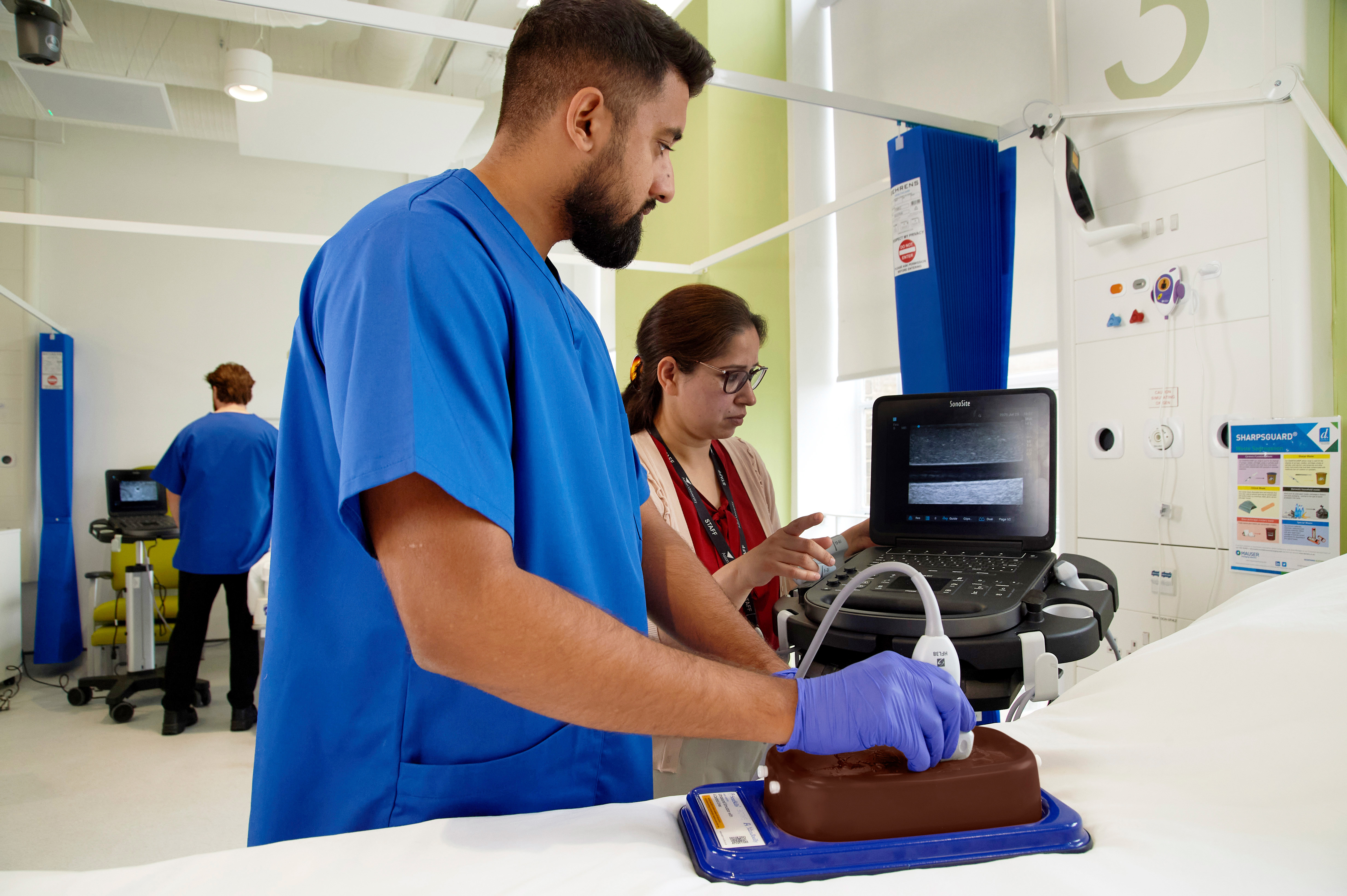 Central Access Ultrasound Simulator with Aneurysms, Dark