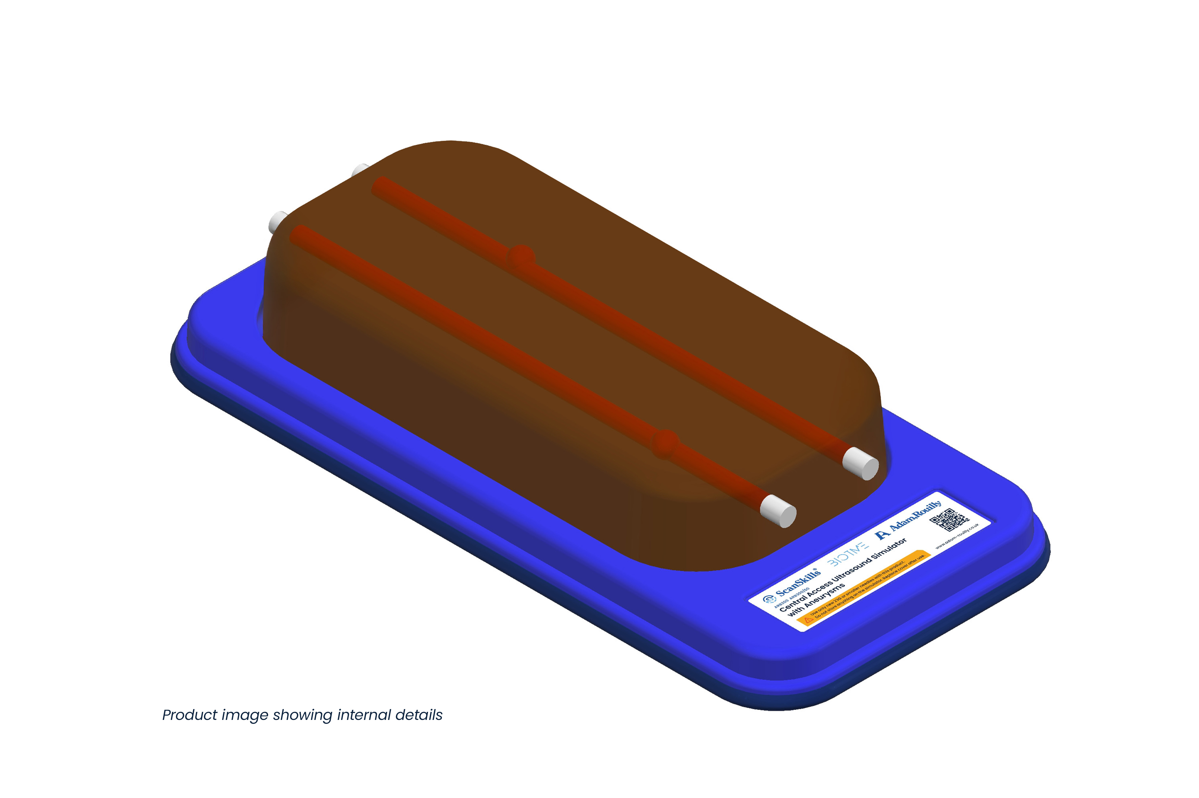 Central Access Ultrasound Simulator with Aneurysms, Dark