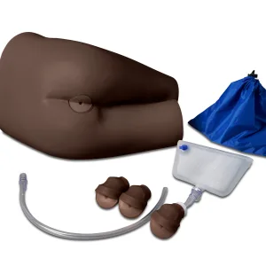 Rectal Examination, Stool Assessment and Enema Training Model, Dark