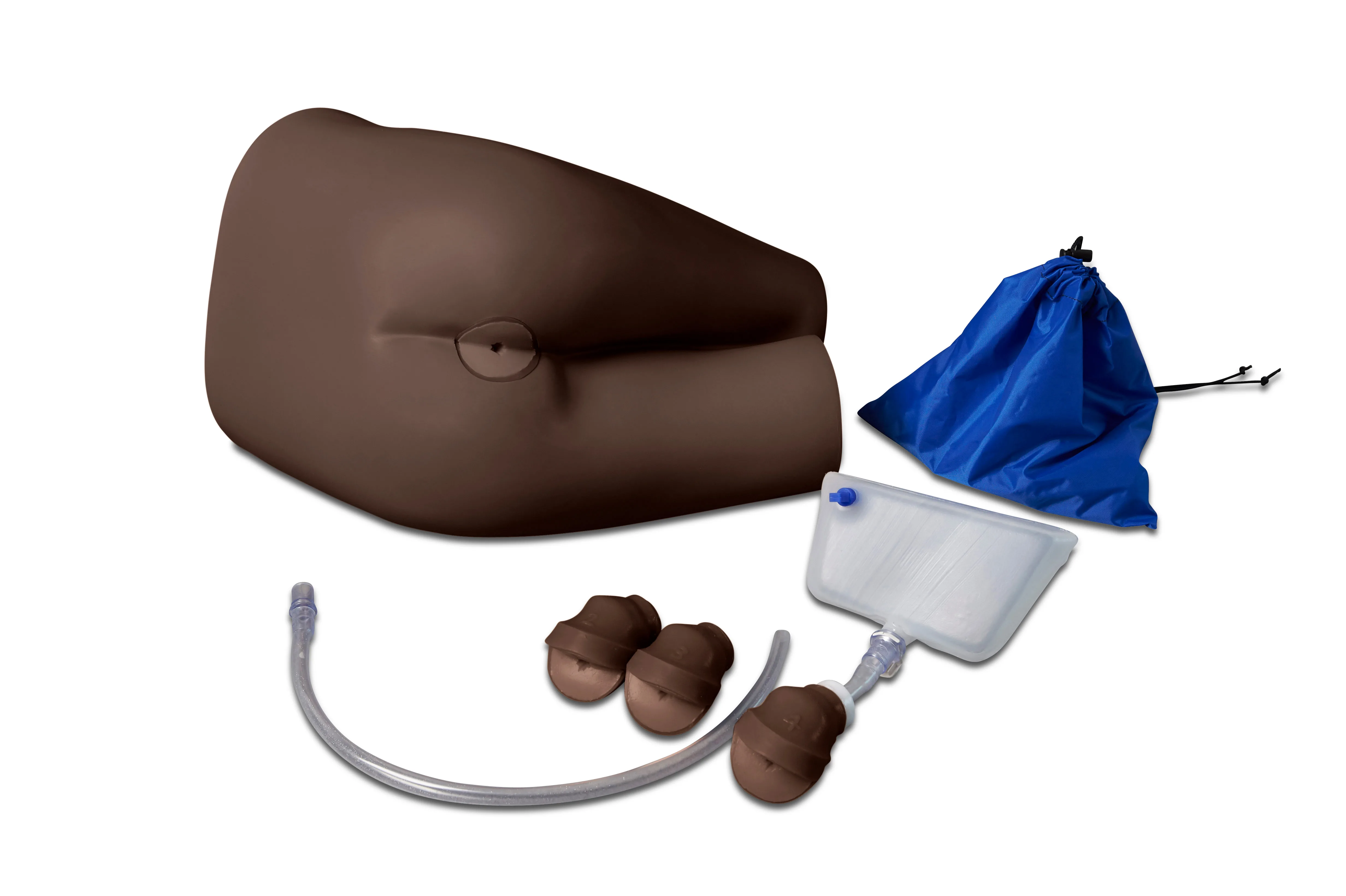 Rectal Examination, Stool Assessment and Enema Training Model, Dark
