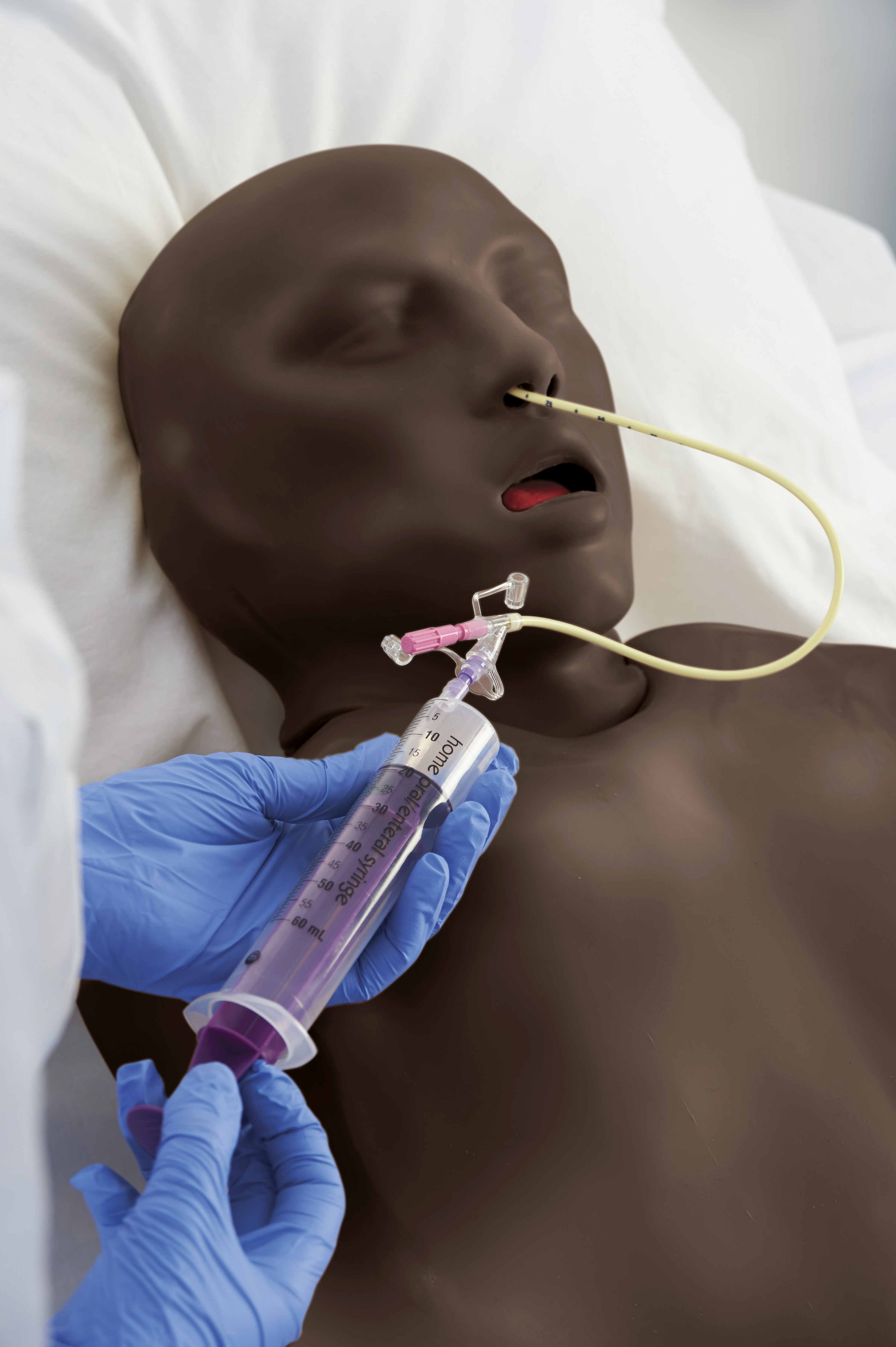 CorMan® - Adult Nasogastric/Nasojejunal Feeding Trainer, Dark