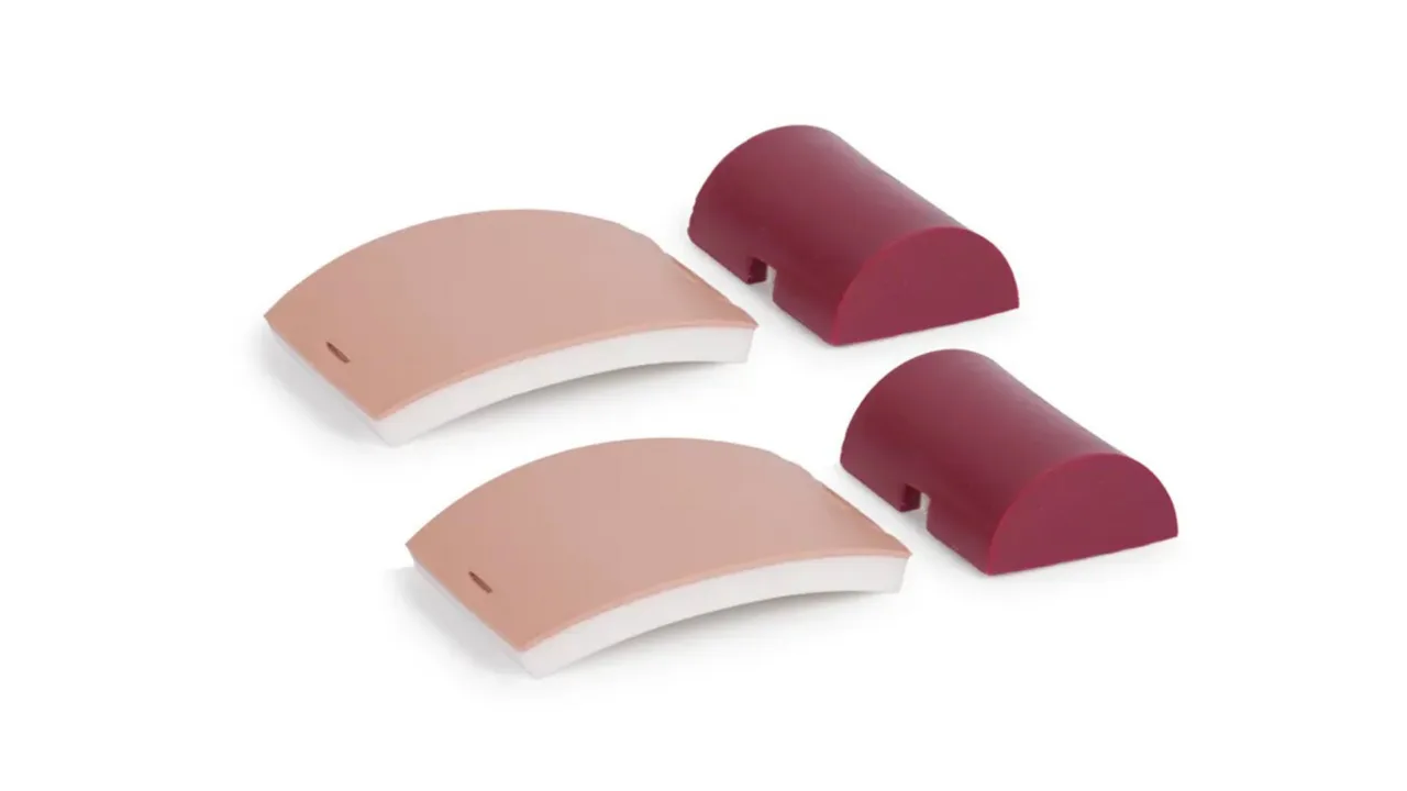 Skin Pad and Muscle Block for Injection Trainer, Light (Pack of 2)