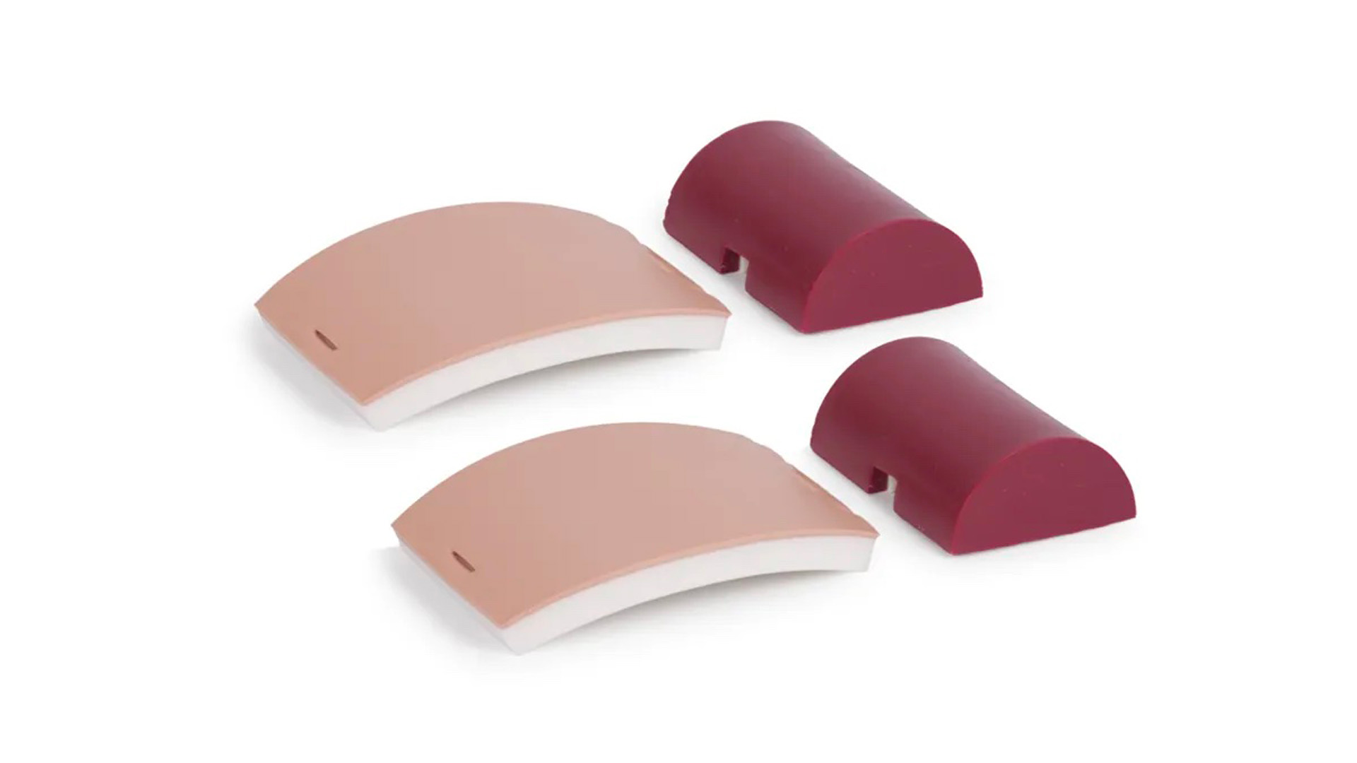 Skin Pad and Muscle Block for Injection Trainer, Light (Pack of 2)