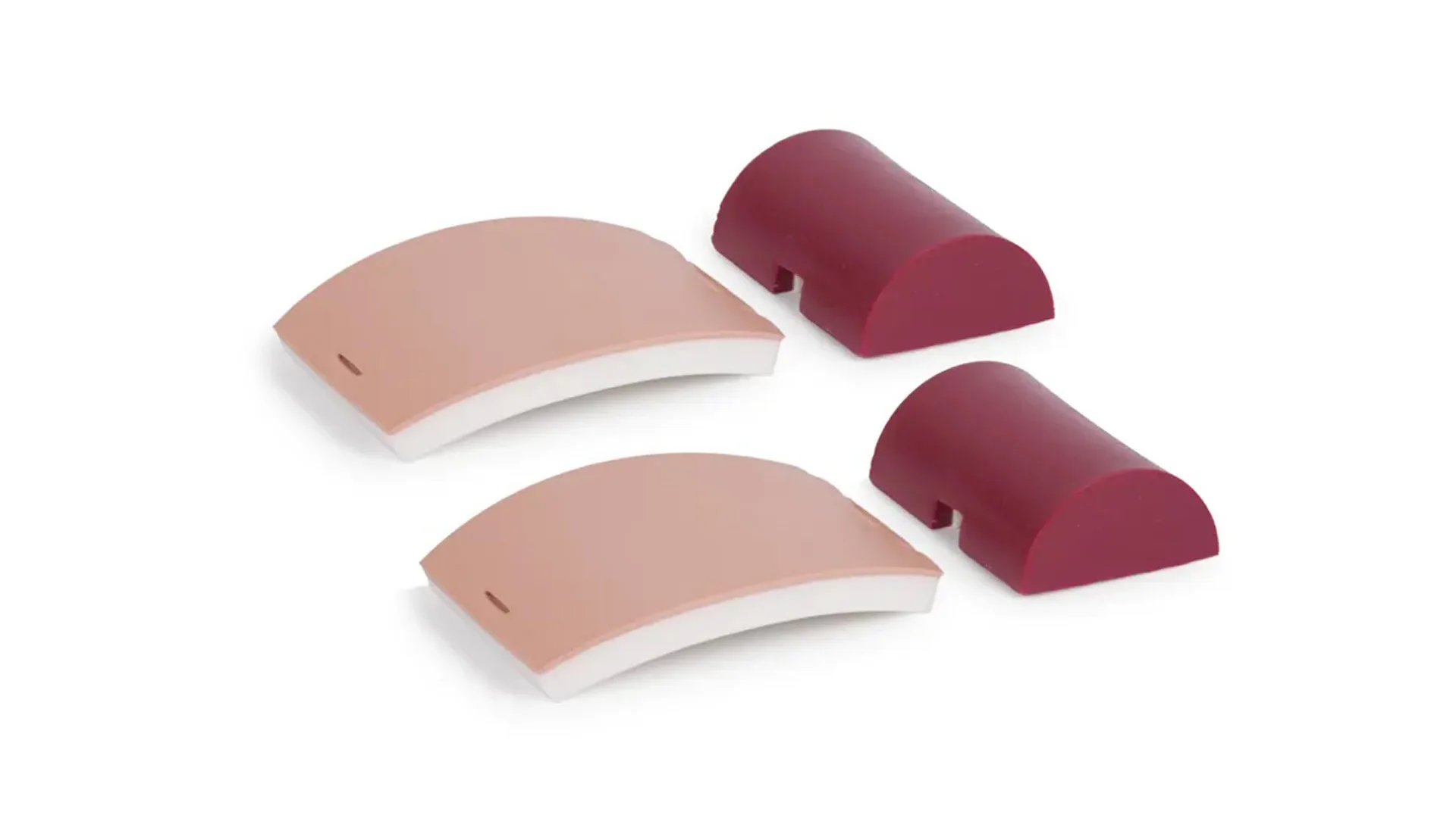 Skin Pad and Muscle Block for Injection Trainer, Light (Pack of 2)