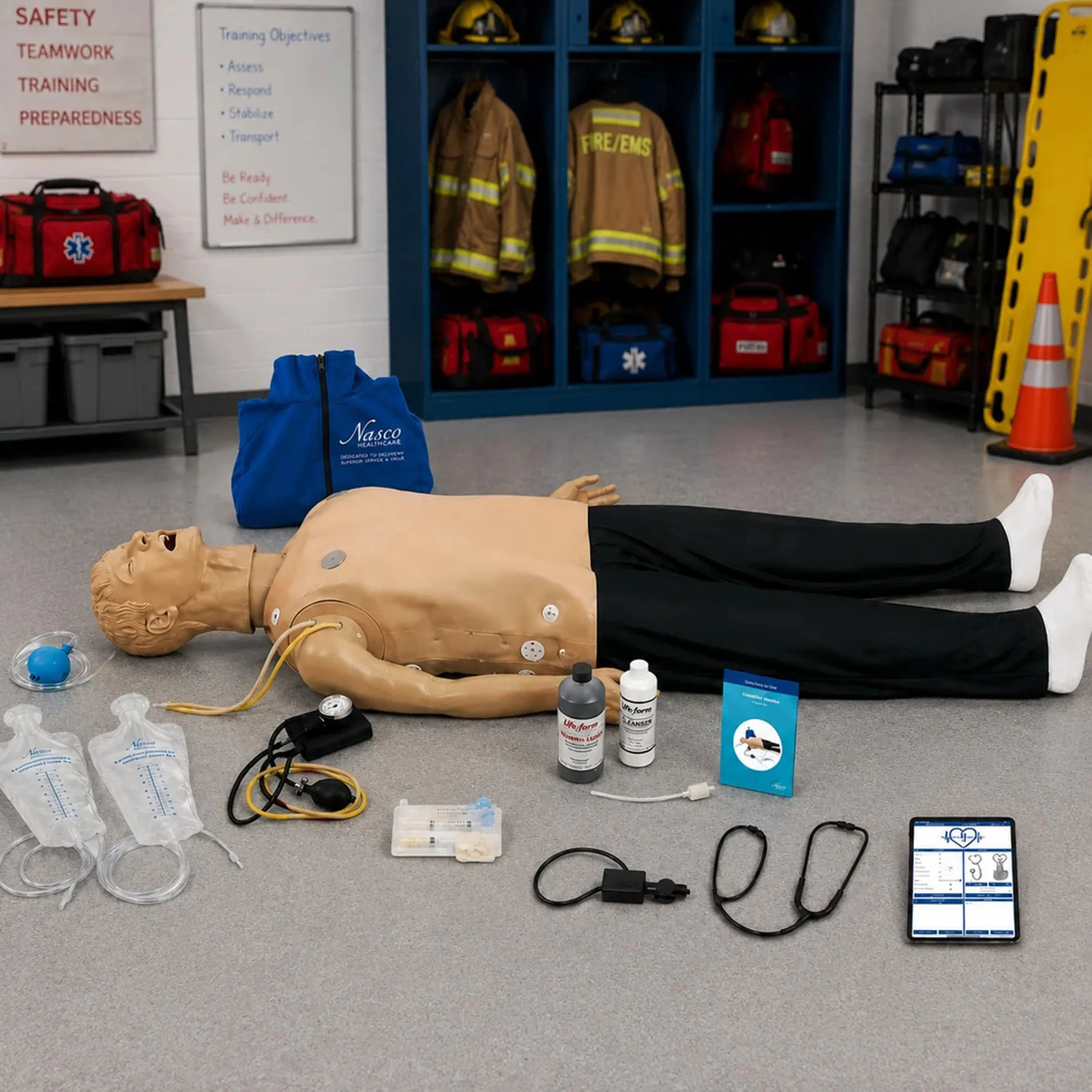 CRiSis Adult ALS Manikin, with iPad