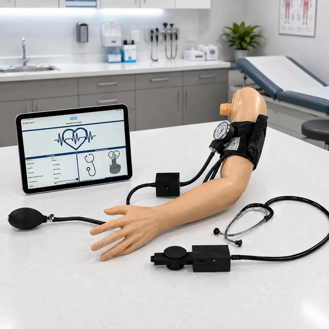 GERi/KERi Blood Pressure Arm 2.0 - with iPad, Light