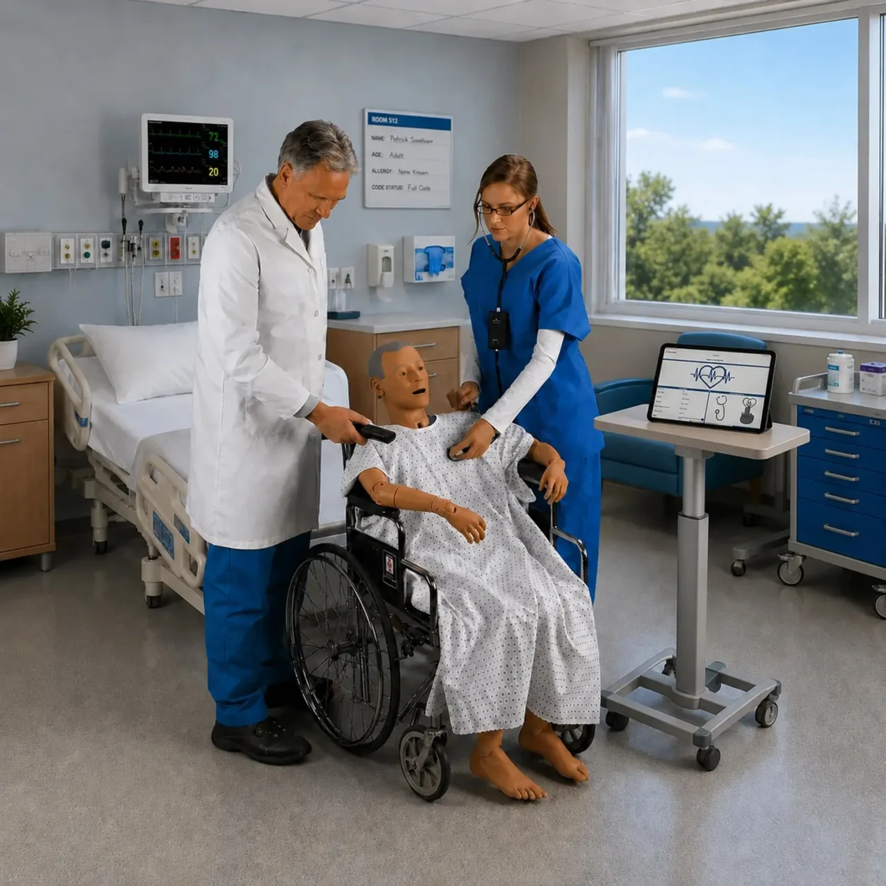 GERi Auscultation Manikin 2.0 - with iPad, Medium