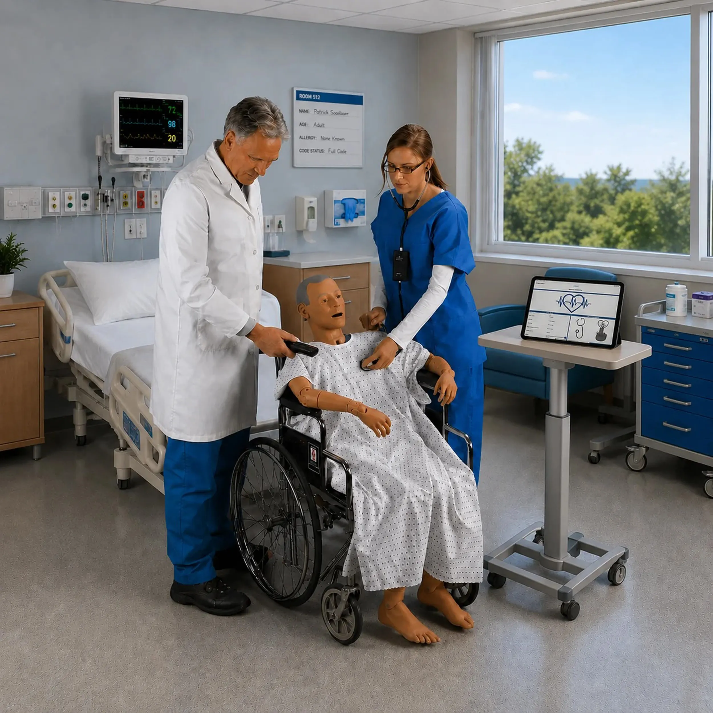GERi Auscultation Manikin 2.0 – with iPad, Medium