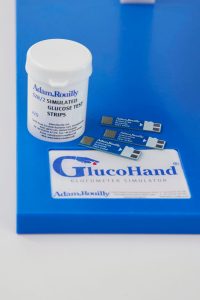 Glucohand® - Digital Glucometer Simulator, Dark