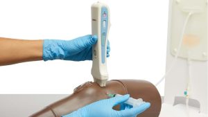 Knee Aspiration & Injection Trainer With Ultrasound Capabilities, Dark