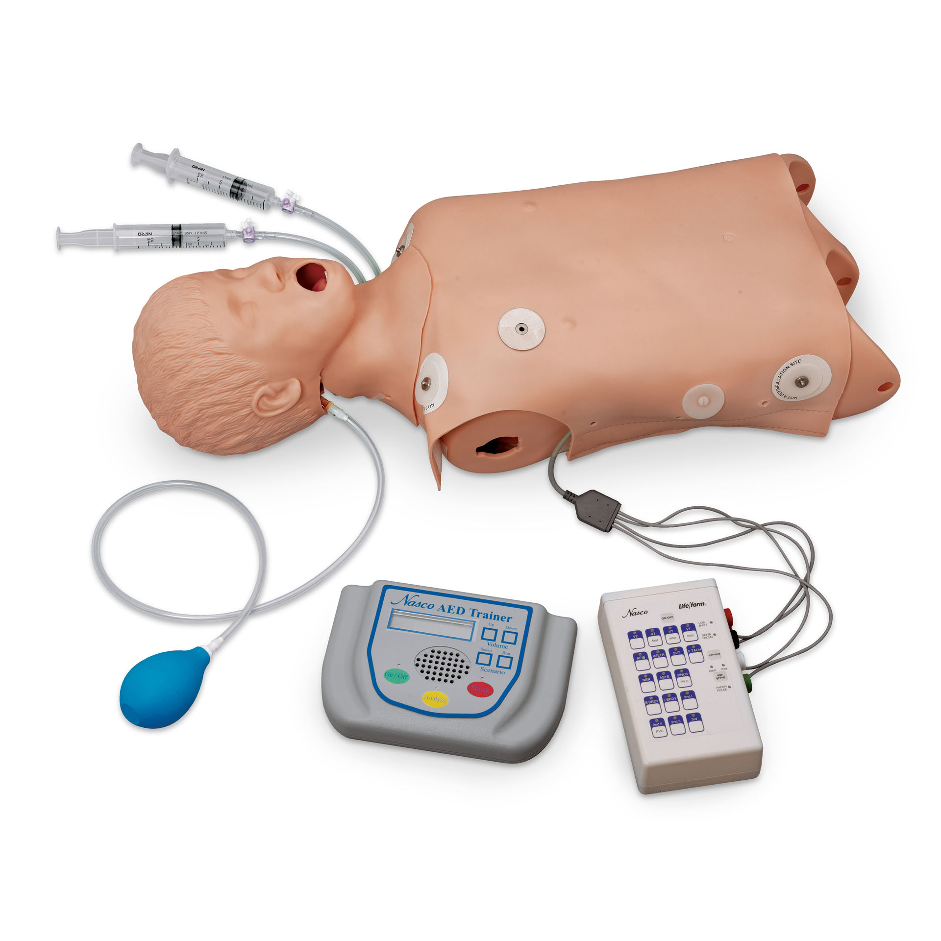 Advanced Child Airway Management Torso with Defibrillation, ECG, and AED