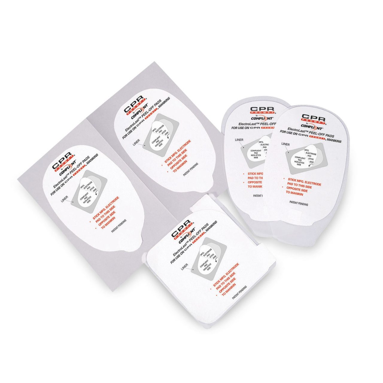 Meditronic Physio-control Style Peel Off Pads for Foam Manikins